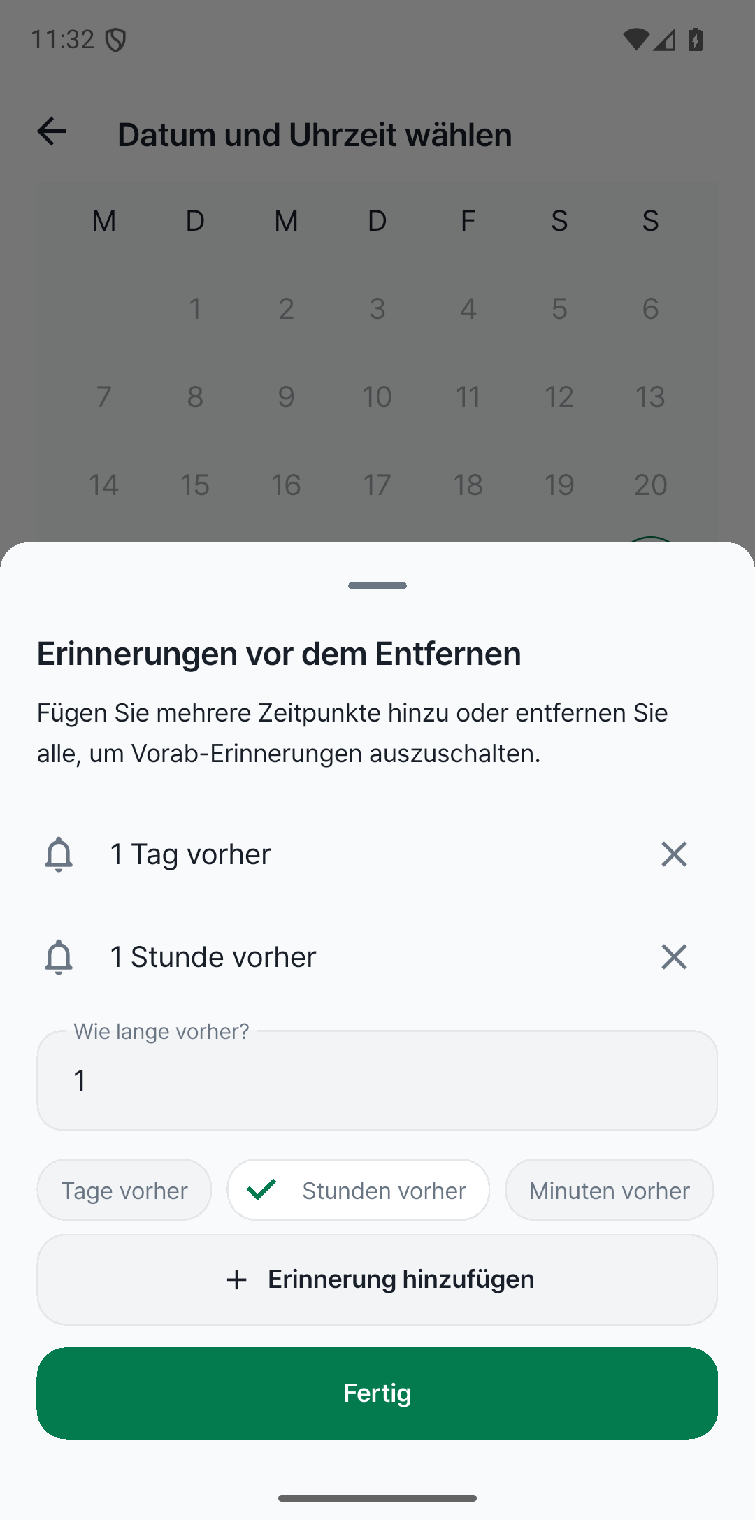 Vor dem Entfernen Bescheid wissen