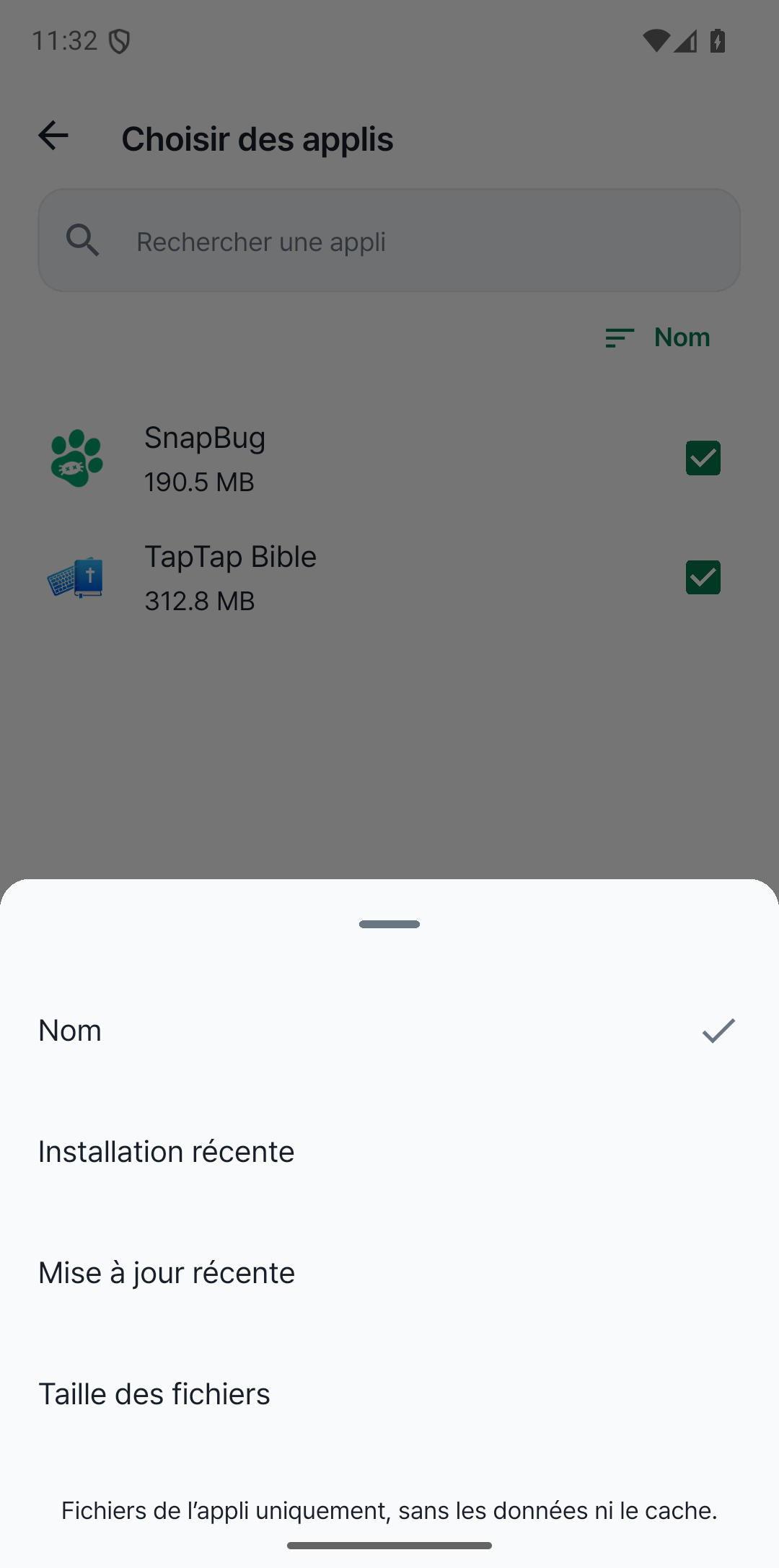 Retrouvez vite vos applis